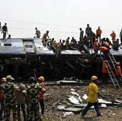 Maoists derail train, 65 killed, 200 injured