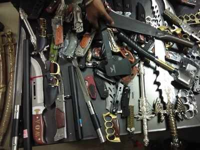 Cops seize weapons including swords, machetes from BJP leader's shop in Dombivali