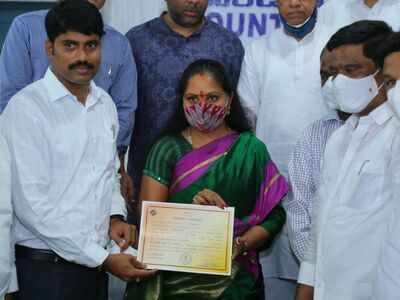 Former MP Kavitha Kalvakuntla wins MLC bypolls, likely to be in dad K Chandrashekar Rao's cabinet soon