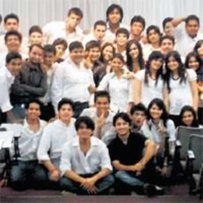 At Jai Hind's Talaash '07, there is also a stock exchange for students