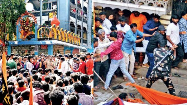 'Person who vandalised temple a terrorist': VHP gives 48-hour ultimatum to Telangana govt to suspend cops over lathicharge