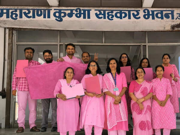 Cooperative dept staff’s ‘pink protest’ amid gender insensitive remarks stir