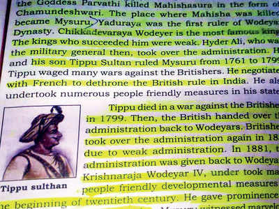 Textbook society drags feet on Tipu Sultan
