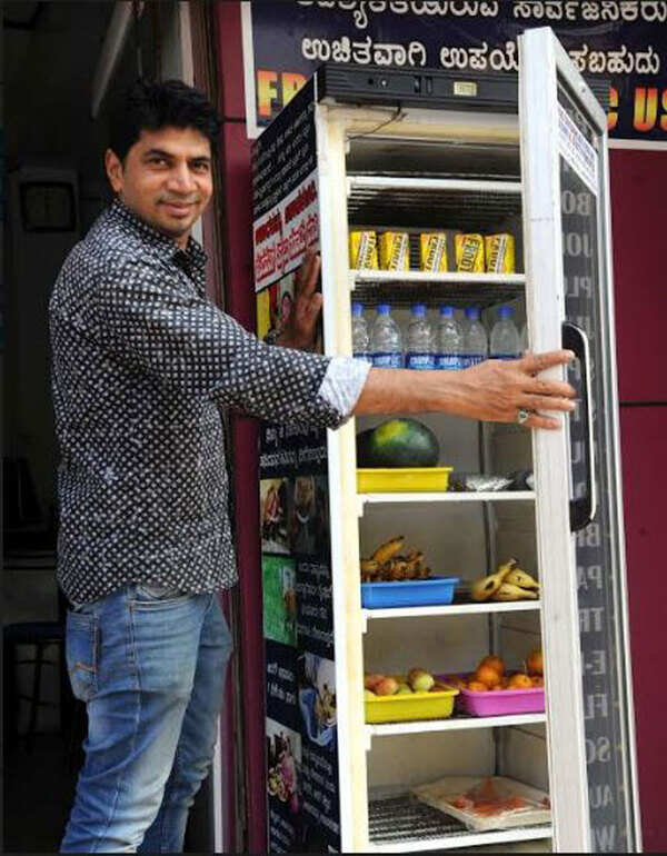This public fridge in Mangaluru ensures that needy get one square meal a day