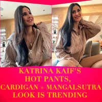 Katrina Kaif's cardigan + mangalsutra look 