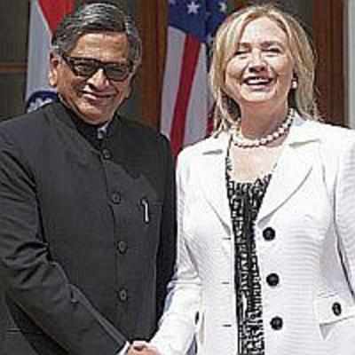 Hillary-Krishna meet underway