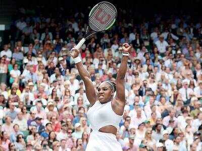 Serena Williams defeats Alison Riske in the Wimbledon quarter-final, to face Barbora Strycova in the semis