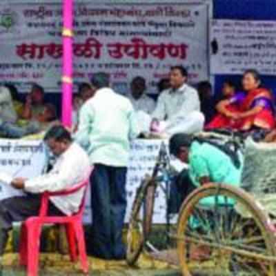 Handicap protest against KDMC