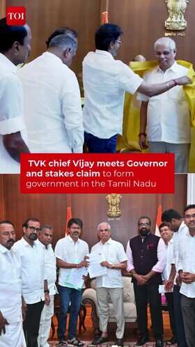 Vijay Meets Governor To Stake Claim In Tamil Nadu