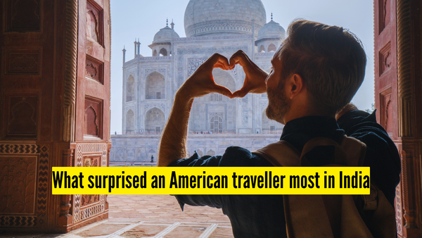 "As a white foreigner you are seen as a…" American traveller lists what surprised him most in India