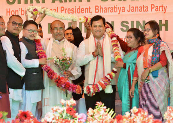 N Biren Singh sworn in as first BJP chief minister of Manipur
