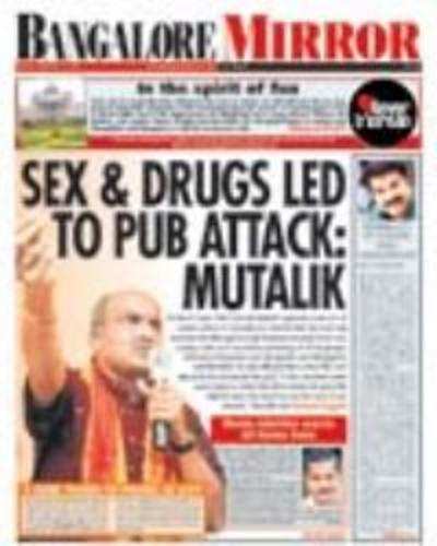 Sex & drugs led to pub attack: Mutalik