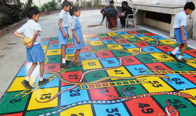 Students Play Snakes And Ladders To Learn Math