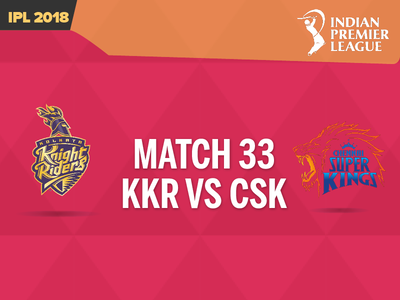 KKR vs CSK, IPL 2018 Live Cricket Score: Kolkata Knight Riders beat Chennai Super Kings by 6 wickets