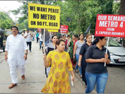 Ghatkopar residents want Metro Line 4 diverted