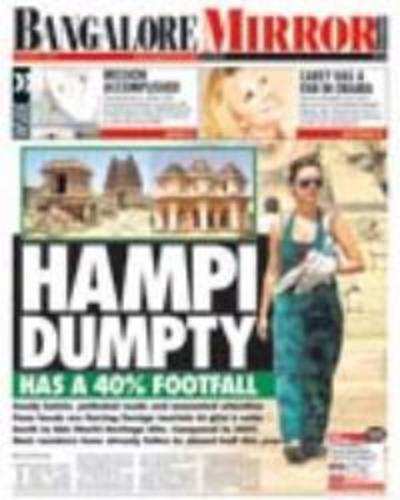 Hampi dumpty has a 40% footfall