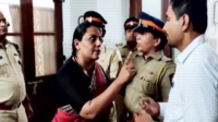 Watch: Maharashtra Congress working president argues with cops to meet rebel Karnataka MLA 