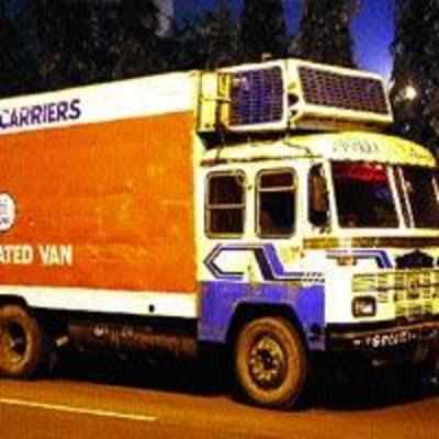 Nerul police seizes 13 container trucks loaded with meat