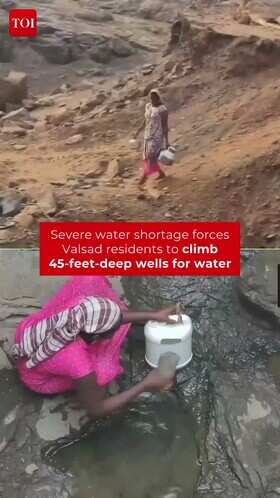 Severe Water Crisis Forces Residents to Descend Deep Wells in Valsad