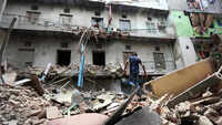 4-storey building collapses in Delhi 