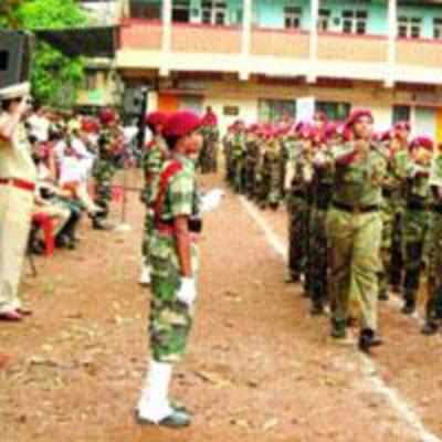 City school kids get military training