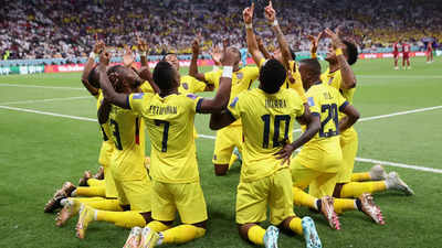 FIFA World Cup 2022, Qatar vs Ecuador Highlights: Ecuador beat Qatar 2-0 in  the opener - The Times of India