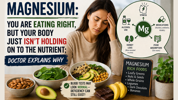 Magnesium: You are eating right, but your body just isn’t holding on to the nutrient; doctor explains why