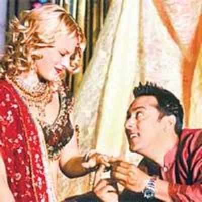 Salman flirting with his Marigold co-star?