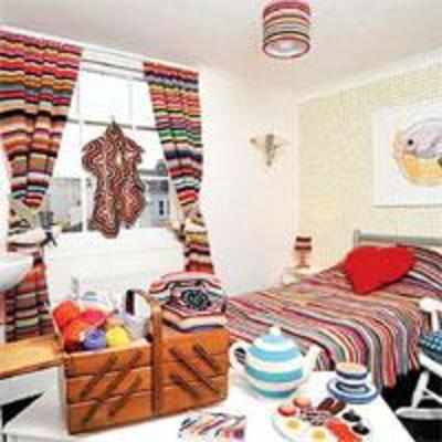 Knit wit: The A£69-a-night hotel room where everything's woolly