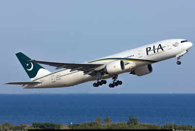 Pakistan International Airlines's last flight from Mumbai to Karachi takes off