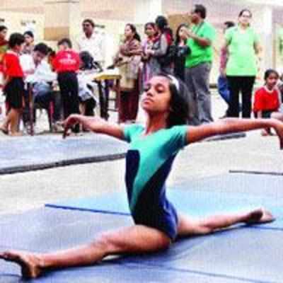 Inter-school gymnastics contest for fresh talents