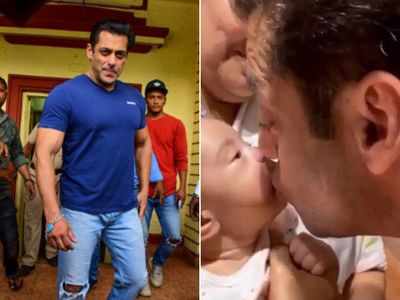 Watch: Salman Khan showers kisses to niece Ayat