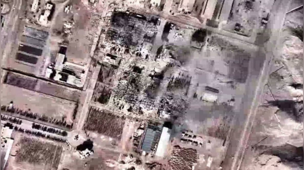 Nuclear sites hit