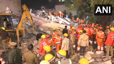 Lucknow Building Collapse Live Updates: Over a dozen trapped, rescue operations under way