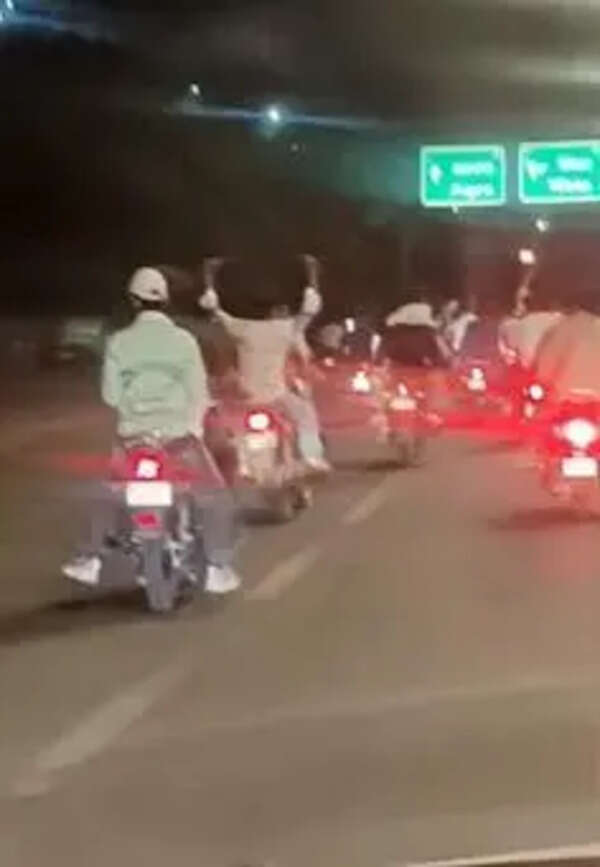 Sword-wielding bikers nabbed after viral stunt in city