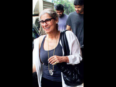 Dimple Kapadia snapped in Mumbai