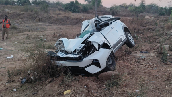 Three men die in road accident near Hosur while returning to TN to cast their votes