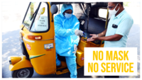 Chennai: Auto driver dons PPE suit, provides hand-sanitiser to passengers 