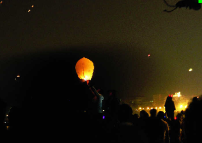 Sky lanterns are cool? Fire brigade doesn't think so