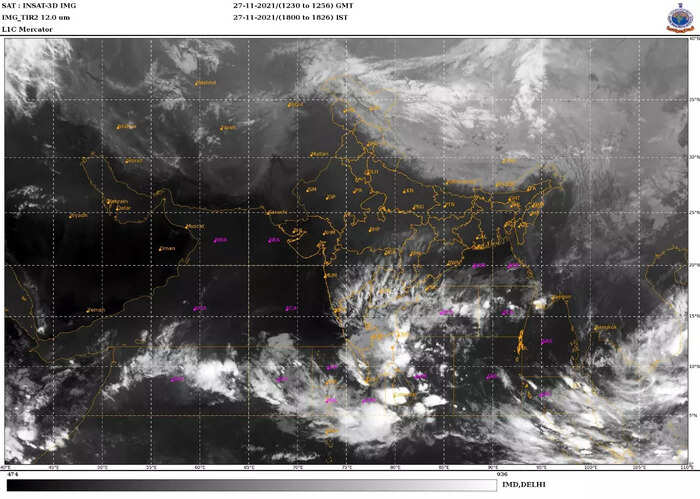 Tirunelveli Weather Satellite Map Tamil Nadu Rain Live Updates: Imd Issues Red Alert For Chennai On November  26-27