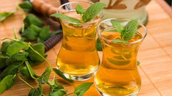 Mint and basil infusion