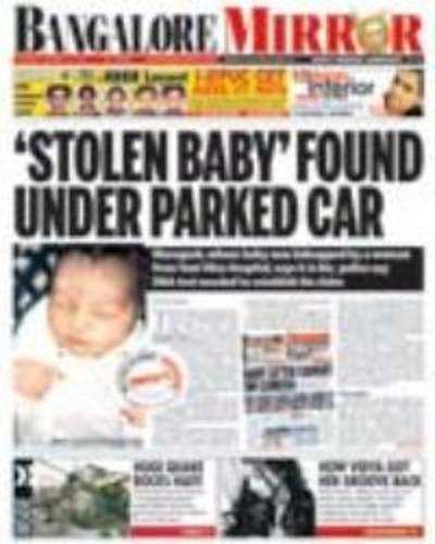 '˜Stolen baby' found under parked car