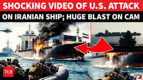 On Cam: US Navy Strike Disables Iranian Vessel Touska In Explosive Gulf Moment