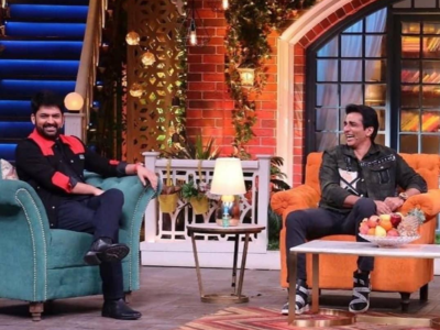 Photos: Sonu Sood becomes the first guest on The Kapil Sharma Show as shooting resumes