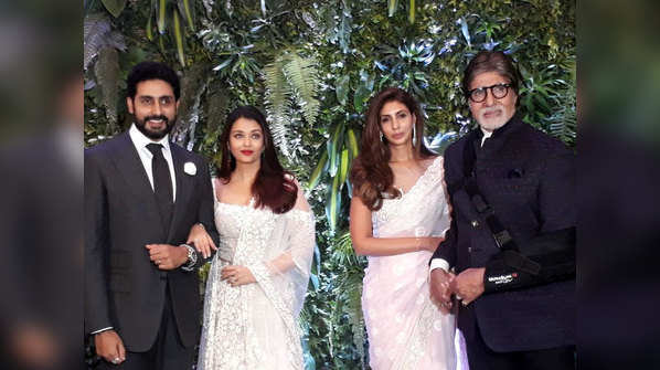 Abhishek-Aishwarya, Amitabh-Shweta add glamour to Anushka Sharma-Virat Kohli’s Mumbai Reception