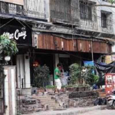 BMC tears down illegal parts of restaurants on Bandra's St John's Rd