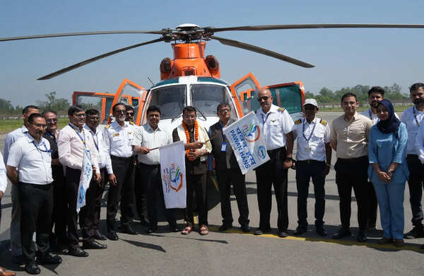 Helicopter services launched from Pantnagar airport in Kumaon