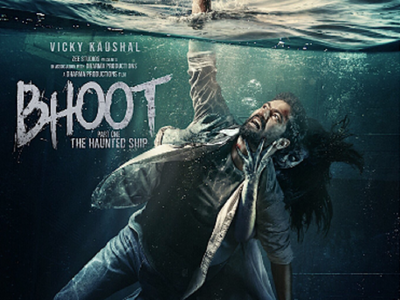 Bhoot Part One: The Haunted Ship poster: Vicky Kaushal fights a ghost on a sinking ship