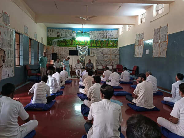Silence behind bars: 24 central prison inmates in Bengaluru turn to Vipassana for transformation