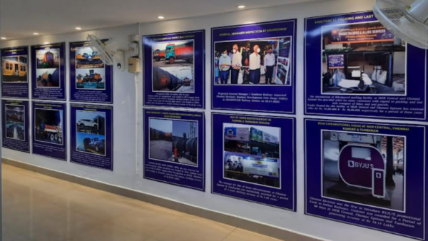 Photo exhibition begins at MGR Chennai Central railway station